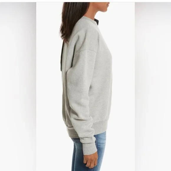 Frame Denim Bow Sweatshirt Crew Neck Pullover Casual NWT Size XS - Picture 6 of 13
